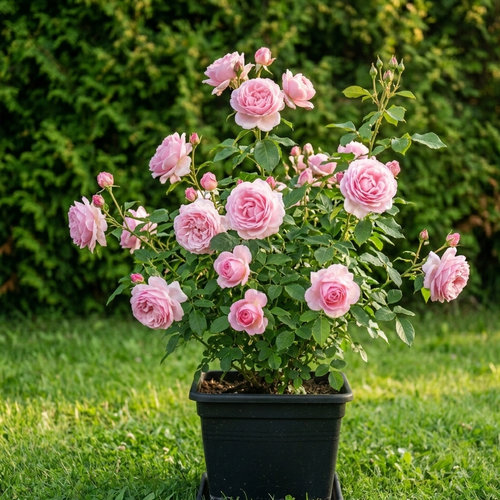 Роза Флорибунда Королева Элизабет купить