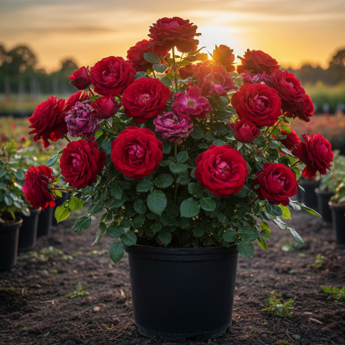 Роза чайно-гибридная Дам де Кер купить